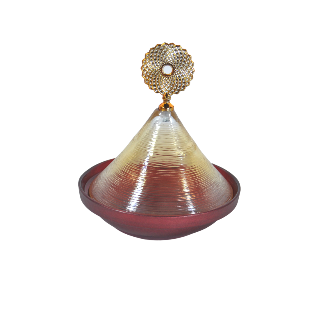 DOME TAJINE EN VERRE ROUGE DOME TAJINE EN VERRE ROUGE