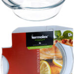 PLAT A FOUR VERRE   AVEC COUVERCLE 2400ML