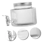 DISTRIBUTEUR DE BOISSONS EN VERRE SUPPORT MÉTAL 2,5L
