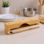 BOITE DE FILM ALIMENTAIRE EN BAMBOU 32,5x8 CM