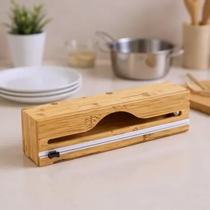 BOITE DE FILM ALIMENTAIRE EN BAMBOU 32,5x8 CM