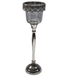 BOUGEOIR PHOTOPHORE VERRE MERCURISE PRESTIGE 11,43x11,43x27,94 CM