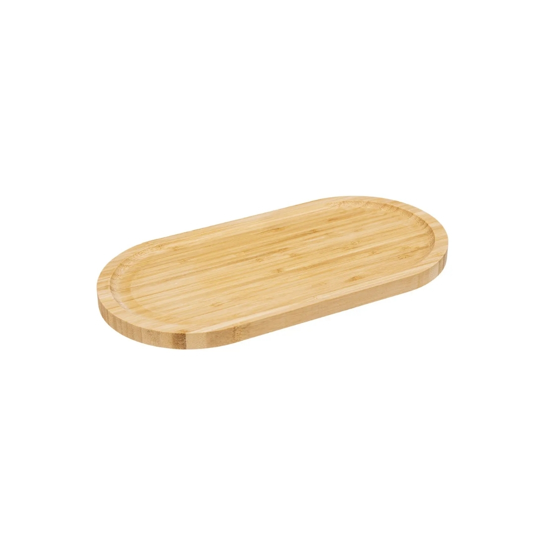 PLATEAU DE PRESENATTION  OVAL EN BOIS  24x12x1,5 CM