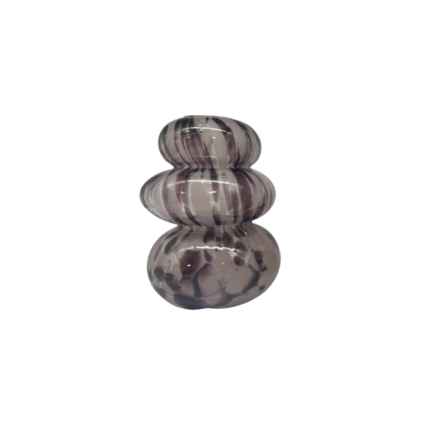 TOTEM VASE MOUCHTE BRICK /MARRON 13.5x13.5x19CM
