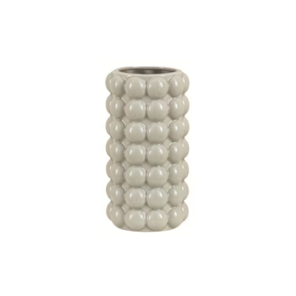 VASE BOUBLE GF 20CM BLANC CREME
