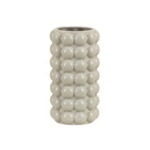 VASE BOUBLE GF 25CM BLANC CREME
