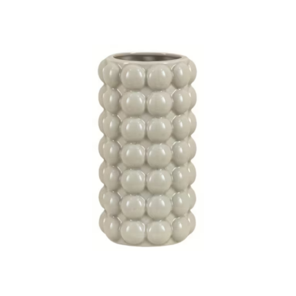 VASE BOUBLE GF 25CM BLANC CREME