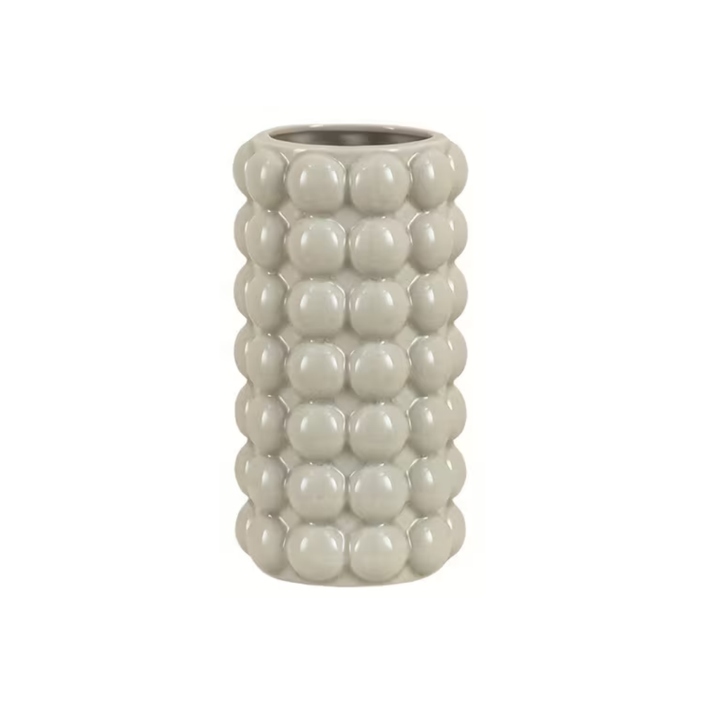 VASE BOUBLE GF 25CM BLANC CREME VASE BOUBLE GF 25CM BLANC CREME