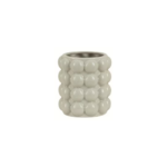 VASE BOUBLE GF 13CM BLANC CREME