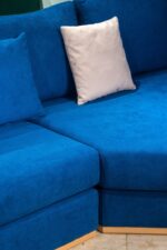 EMY SALON EUROPÉEN +TABLE DE COIN BLEU VIGO