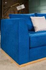EMY SALON EUROPÉEN +TABLE DE COIN BLEU VIGO