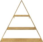ETAGERE METAL TRIANGULAIRE GOLD