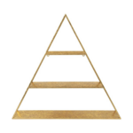 ETAGERE METAL TRIANGULAIRE GOLD