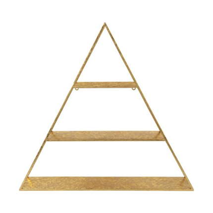 ETAGERE METAL TRIANGULAIRE GOLD