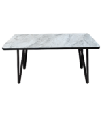EVA TABLE À MANGER MARBRE BLANC