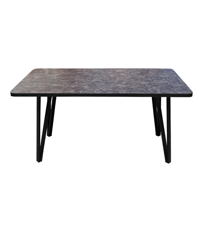 EVA TABLE À MANGER MARBRE MARRON