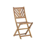 FAMIROSASET DE TABLE ROND EN BOIS ACACIA 60*72 CM +2 CHAISES