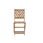 FAMIROSASET DE TABLE ROND EN BOIS ACACIA 60*72 CM +2 CHAISES