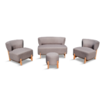 FAUTEILLE TULIPE 2+1+TABOURET