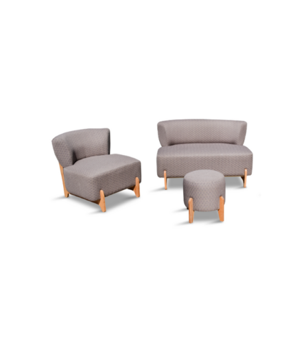 FAUTEILLE TULIPE 2+1+TABOURET