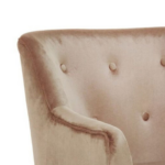 FAUTEUIL VITO VELOURS BEIGE