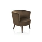 FAUTEUIL VITO VELOURS MARRON