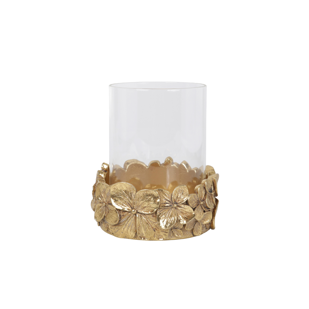 FLORAL BOUGEOIR POLYRESINE 10.4x10.2x11.5 CM FLORAL BOUGEOIR POLYRESINE 10.4x10.2x11.5 CM