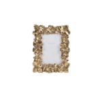 FLORAL CADRE PHOTO POLYRESINE DOREE PF 10x15CM