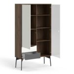 FUR ARMOIRE 2 PORTES + 2 TIROIRS