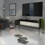 FUR MEUBLE TV 2 TIROIRS COULISSE+1 TIROIR