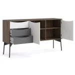 FUR MEUBLE TV 2 TIROIRS COULISSE + 3 TIROIRS