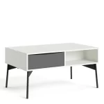 FUR TABLE BASSE 1 TIROIR BLANC