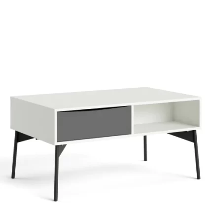 FUR TABLE BASSE 1 TIROIR BLANC
