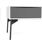 FUR TABLE BASSE 1 TIROIR BLANC