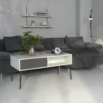 FUR TABLE BASSE 1 TIROIR BLANC