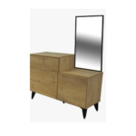 GABY COMMODE + MIROIR CHÊNE CLAIR