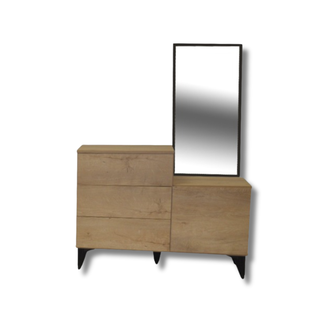 GABY COMMODE + MIROIR CHÊNE CLAIR GABY COMMODE + MIROIR CHÊNE CLAIR