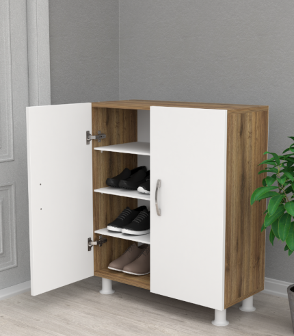 GALA MEUBLE CHAUSSURE 2 PORTES BLANC/EVERST