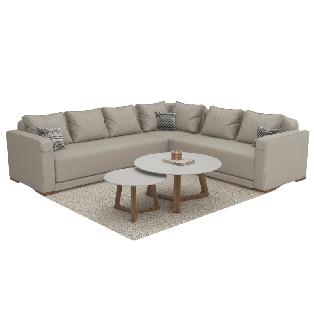 GENY SALON D'ANGLE MODERNE DIM 295X250 CM GENY SALON D'ANGLE MODERNE DIM 295X250 CM
