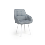GORI CHAISE GRIS AVEC PIEDS BLANC WOOLY