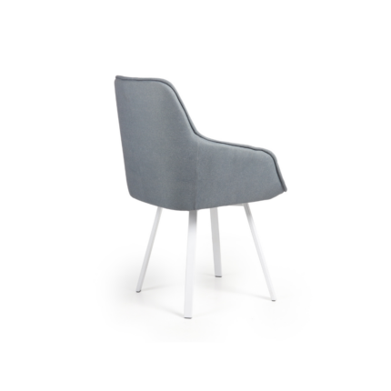 GORI CHAISE GRIS AVEC PIEDS BLANC WOOLY