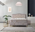 HARMONY LIFE PACK LIT+SOMMIER 160x200 AVEC RANGEMENT+2 CHEVETS