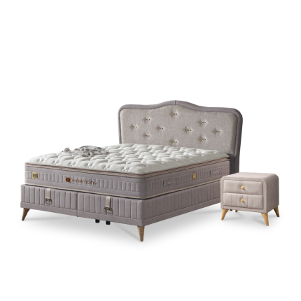 HARMONY LIFE PACK LIT+SOMMIER 160x200 AVEC RANGEMENT+2 CHEVETS