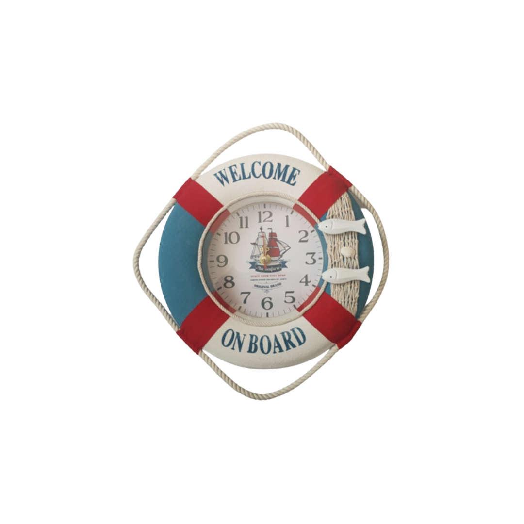 HORLORGE MURALE DESIGN BOUEE -OCEAN HORLORGE MURALE DESIGN BOUEE -OCEAN