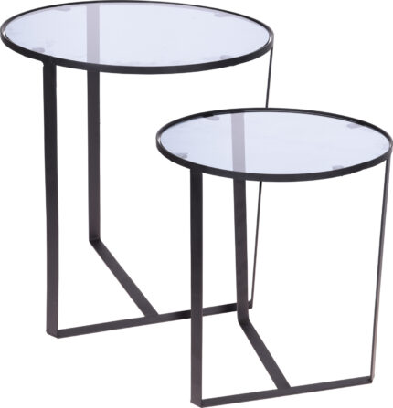 TABLE D APPOINT METAL SET 2PCS