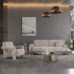 HERMES SALON 3+3+1+1 AVEC TABLE D'APPOINT