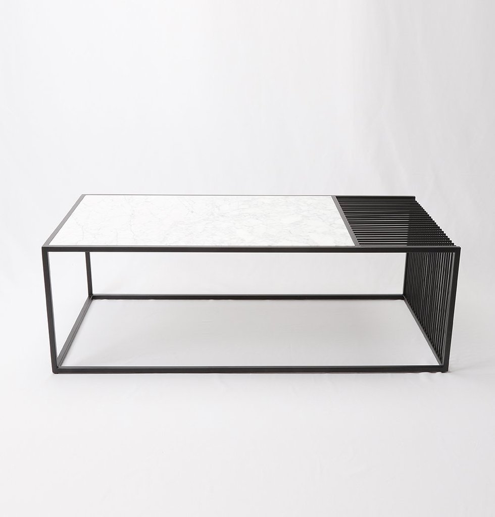 TABLE BASSE CARRARA METAL ET BOIS EFFET MARBRE TABLE BASSE CARRARA METAL ET BOIS EFFET MARBRE