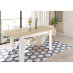 KENDARA TABLE A MANGER EN BOIS PIEDNLANC CANDIAN