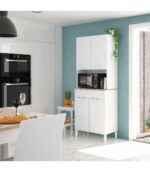 KIRA BUFFET DE CUISINE CANADIAN BLANC 4 PORTES+1 TIRROIR