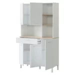 KIRA BUFFET DE CUISINE CANADIAN BLANC 5 PORTES+1 TIRROIR
